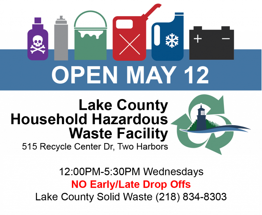 Lake County Household Hazardouse Waste opens May 12, 2021